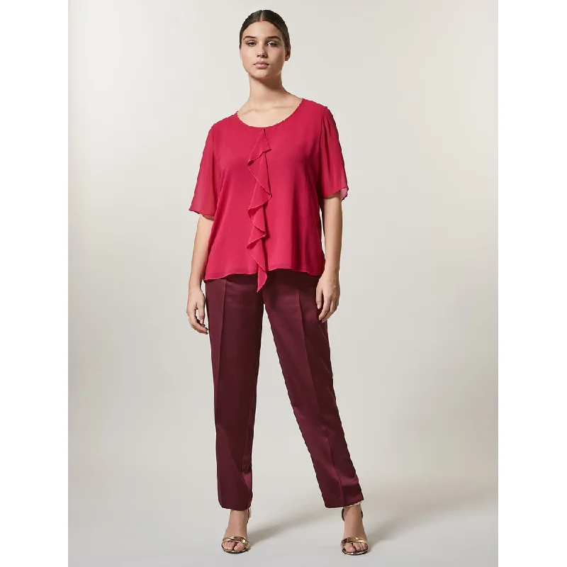 Paisley print wide leg pants for women in a unique and exotic styleRAPPORTO