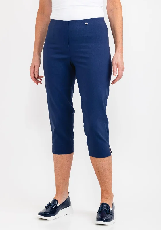 Bootcut dress pants for women in a formal and stylish lookRobell Marie 07 Slim Fit Cropped Trousers, French Blue Bootcut dress pants for women in a formal and stylish lookRobell Marie 07 Slim Fit Cropped Trousers, French Blue