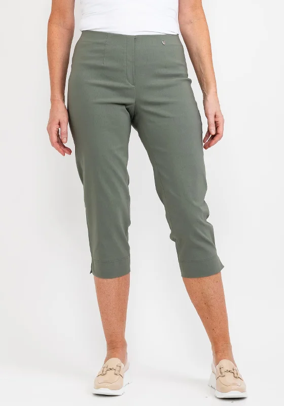 Paisley print wide leg pants for women in a unique and exotic styleRobell Marie 07 Slim Fit Cropped Trousers, Ivy Green Paisley print wide leg pants for women in a unique and exotic styleRobell Marie 07 Slim Fit Cropped Trousers, Ivy Green