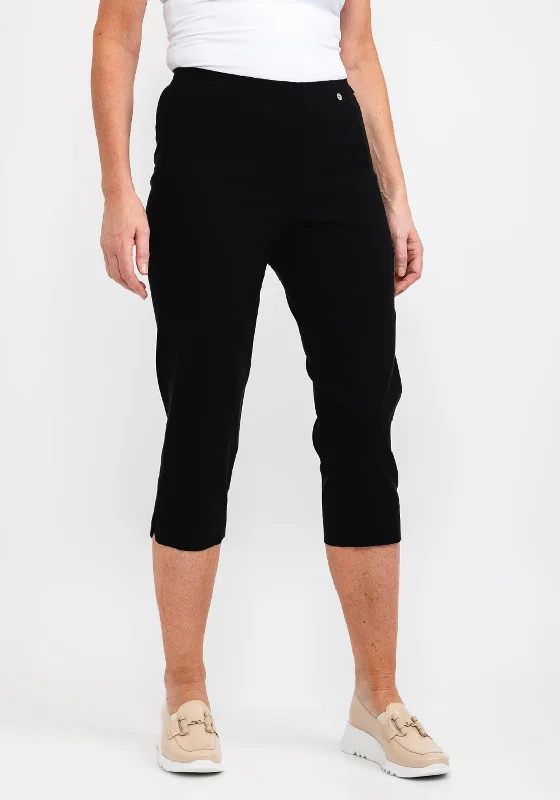 Ankle length dress pants for women in a versatile and formal styleRobell Marie 07 Slim Fit Cropped Trousers, Black Ankle length dress pants for women in a versatile and formal styleRobell Marie 07 Slim Fit Cropped Trousers, Black
