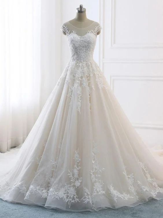 Wedding Dresses with Metallic Studs and Leather Trim and Sequined Belt for an Edgy and Rocker LookRomantic A-line Royal Wedding Dresses White Bridal Gown Lace wedding dresses prom dress cg20291 Wedding Dresses with Metallic Studs and Leather Trim and Sequined Belt for an Edgy and Rocker LookRomantic A-line Royal Wedding Dresses White Bridal Gown Lace wedding dresses prom dress cg20291