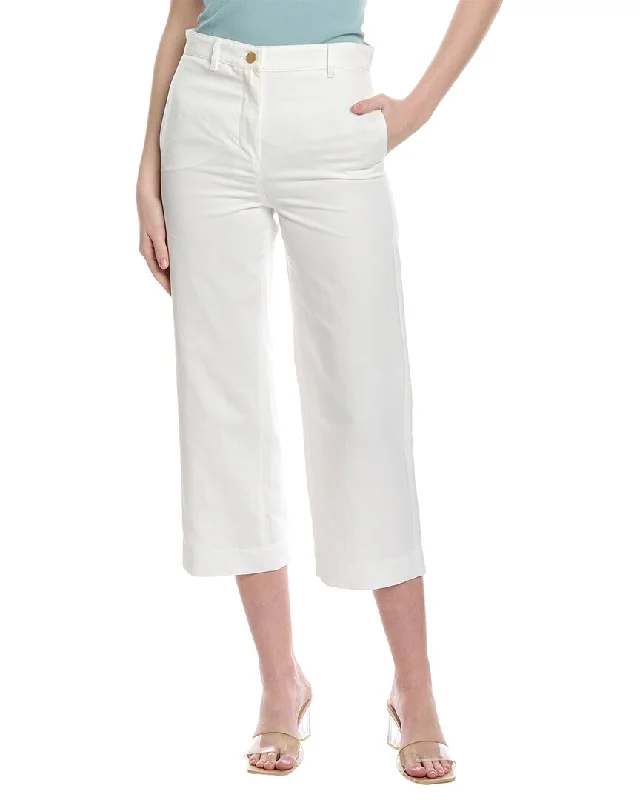 Thermal lined wide leg pants for women in a warm and stylish styleS Max Mara Sospiro Linen-Blend Trouser