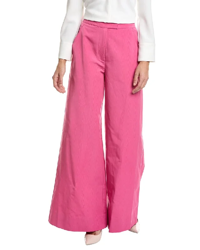 Pleated wide leg jeans for women in a formal and trendy styleSTAUD Oak Pant