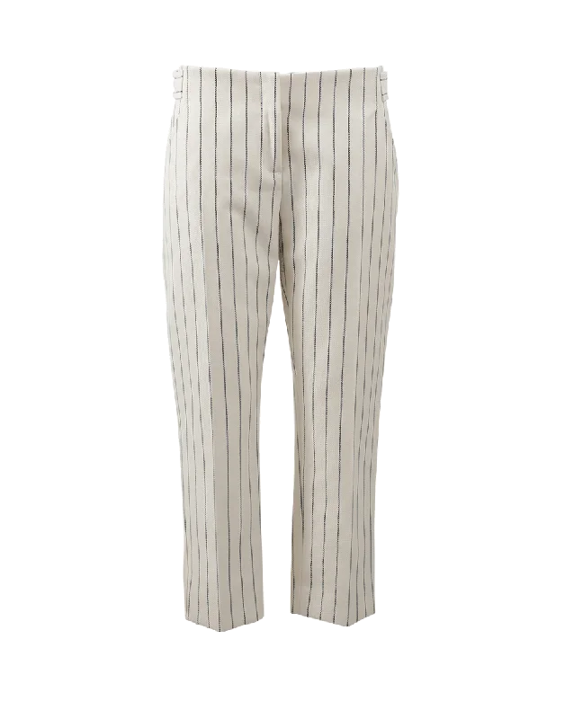 Distressed wide leg denim pants for women in a trendy and edgy styleStraight Cropped Pant