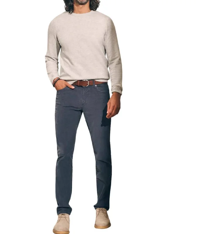 Lightweight hiking pants for women in outdoor activitiesStretch Cord 5-Pocket Pants In Faded Navy