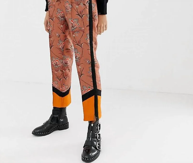 Plaid wide leg pants for women in a preppy styleTailored Jogger Pant In Multi