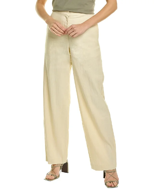 Lightweight jogger pants for women to runTheory Clean Linen Blend Trouser