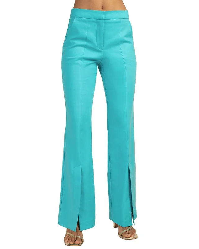Plaid wide leg dress pants for women in a preppy and formal styleTrina Turk Tailored Fit Daydream Pant