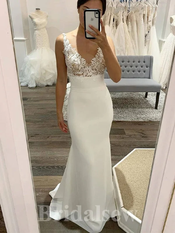 Wedding Dresses with Asymmetric Hem and Sequined Details for a Unique StyleUnique Mermaid Sleeveless Classic Fitted Beach Elegant Vintage Long Wedding Dresses WD386 Wedding Dresses with Asymmetric Hem and Sequined Details for a Unique StyleUnique Mermaid Sleeveless Classic Fitted Beach Elegant Vintage Long Wedding Dresses WD386