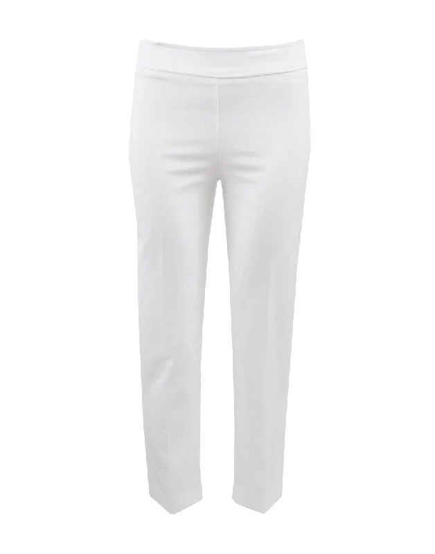 Solid color palazzo pants for women in bright huesVenezia Pull-On Ankle Slit Pant