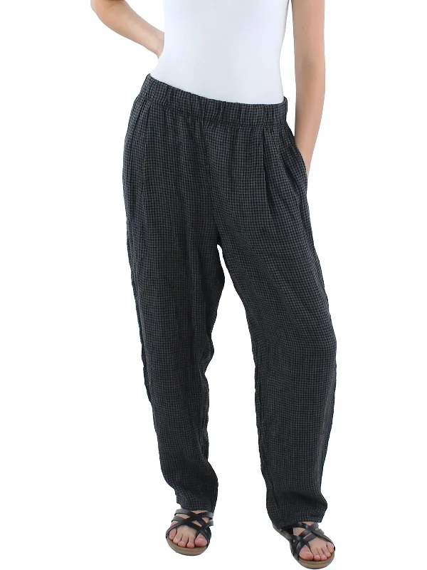 Corduroy pants for women in winterWomens Organic Linen Ankle Pants