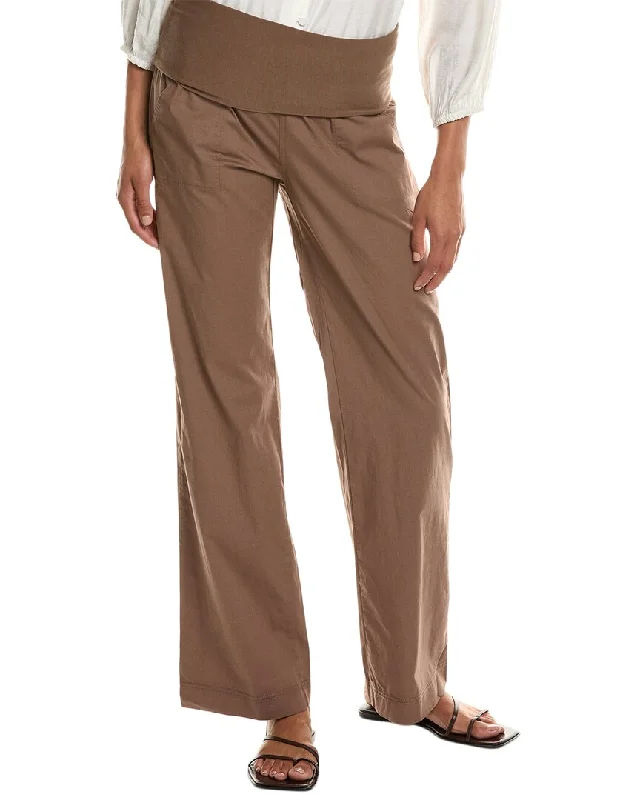 Flared pants for women to flatter the figureXCVI Wearables Fold Over Pant