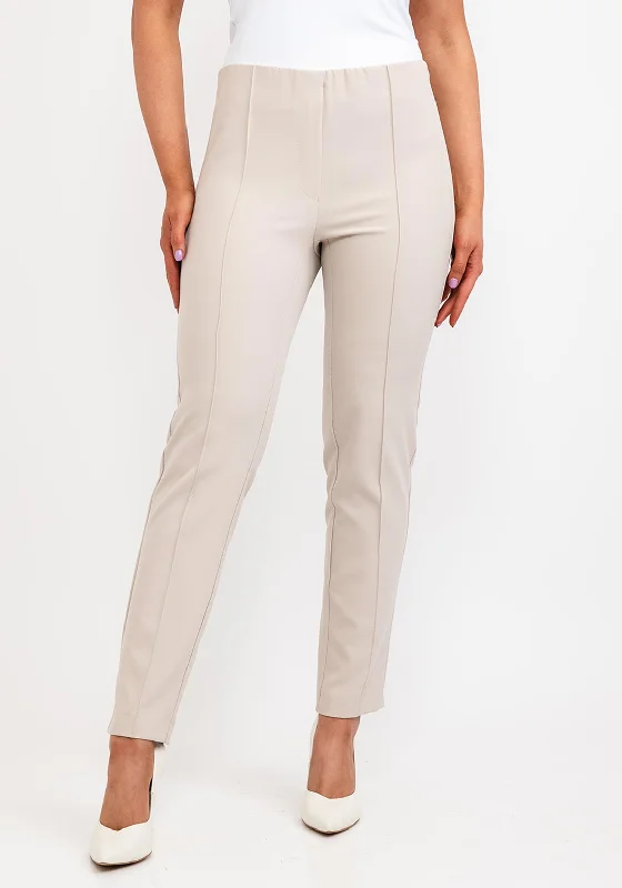 Floral print wide leg pants for women in a fresh and bright styleZerres Jane Pleat Leg Trousers, Stone