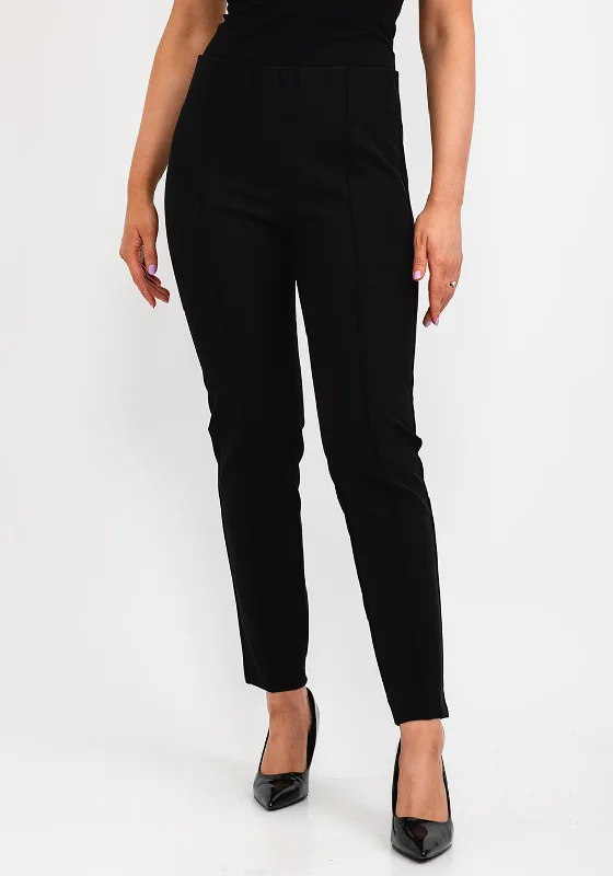 High waisted skinny jeans for women in a figure - hugging styleZerres Jane Pleat Leg Trousers, Black