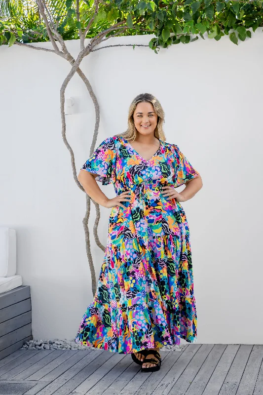 "Plus size formal dresses for women for special events"Bonnie Dress in Electric Zee by Kasey Rainbow "Plus size formal dresses for women for special events"Bonnie Dress in Electric Zee by Kasey Rainbow