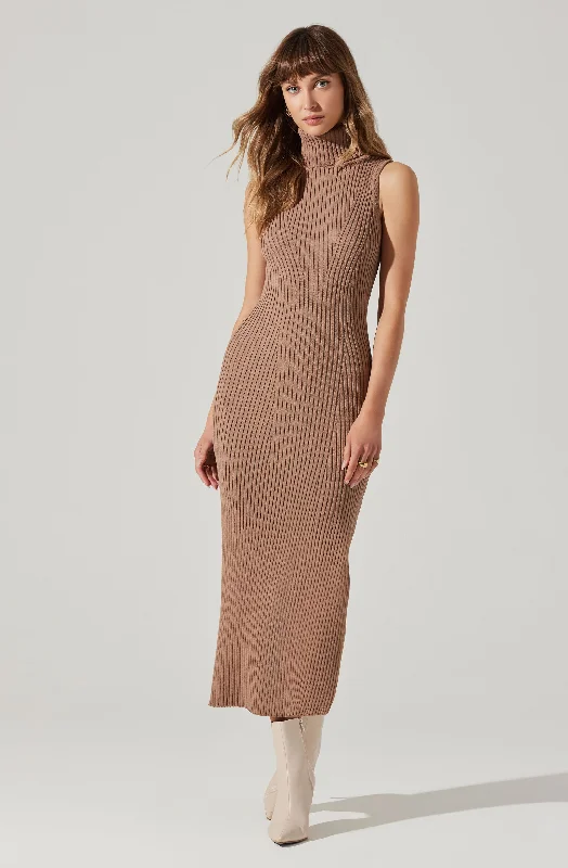 "Hurry! Limited Stock - Get Your Dream Dress with a Special Discount"Channary Sleeveless Turtleneck Sweater Dress "Hurry! Limited Stock - Get Your Dream Dress with a Special Discount"Channary Sleeveless Turtleneck Sweater Dress