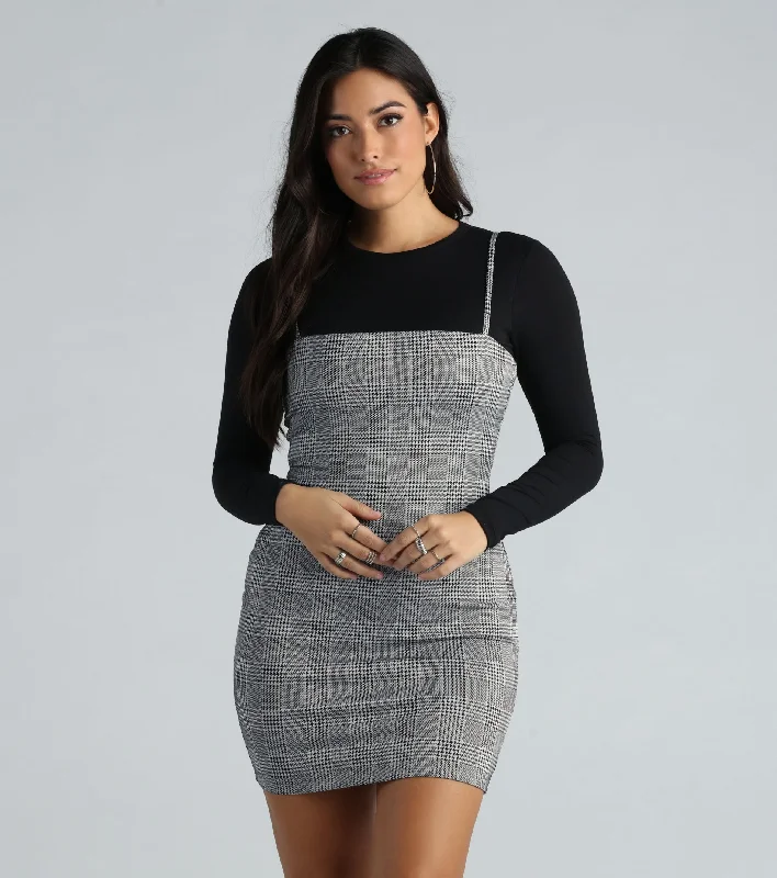 "New Arrivals Discount: 20% Off on Latest Women's Dress Collections"Check It Out Gingham Plaid Mini Dress