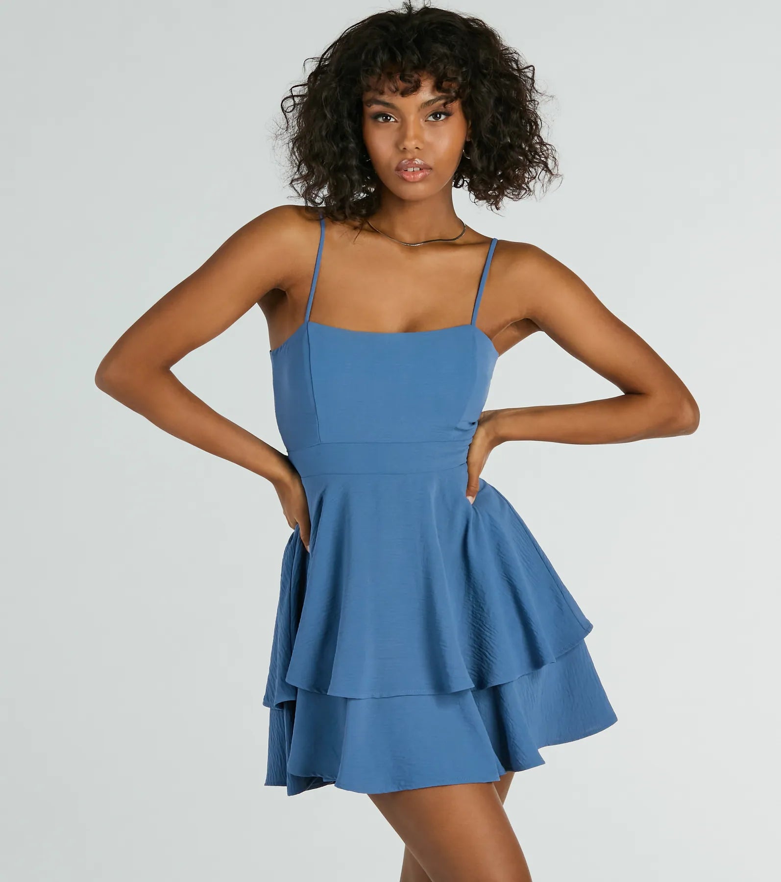"Striped dresses for women with a classic touch"Divine Cutie Tie-Back Ruffled Skater Dress "Striped dresses for women with a classic touch"Divine Cutie Tie-Back Ruffled Skater Dress