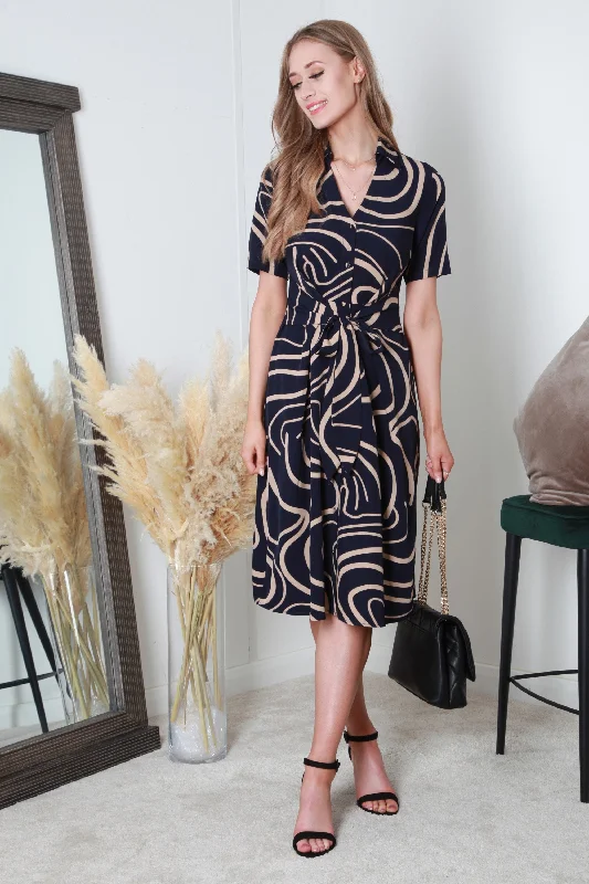 "Plus size formal dresses for women for special events"Double Second Tie Waist Button Front Shirt Dress "Plus size formal dresses for women for special events"Double Second Tie Waist Button Front Shirt Dress