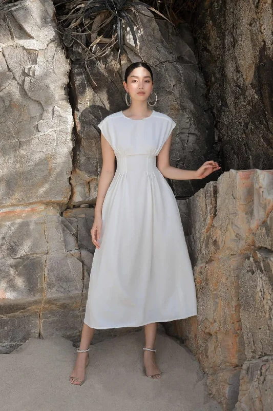 "Affordable plus size women's summer dresses"Elleen Round Neck Dress