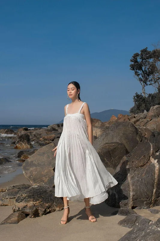 "Animal print dresses for women who love bold styles"Evoire Pleated Dress