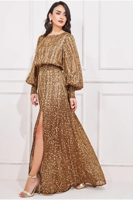 "New Arrivals Discount: 20% Off on Latest Women's Dress Collections"Goddiva Shirred Waist Chiffon Printed Maxi - Leopard Print