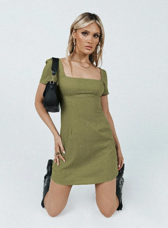 "Flash Sale: Grab Your Favorite Women's Dresses at Unbeatable Prices!"Hastings Mini Dress Khaki "Flash Sale: Grab Your Favorite Women's Dresses at Unbeatable Prices!"Hastings Mini Dress Khaki
