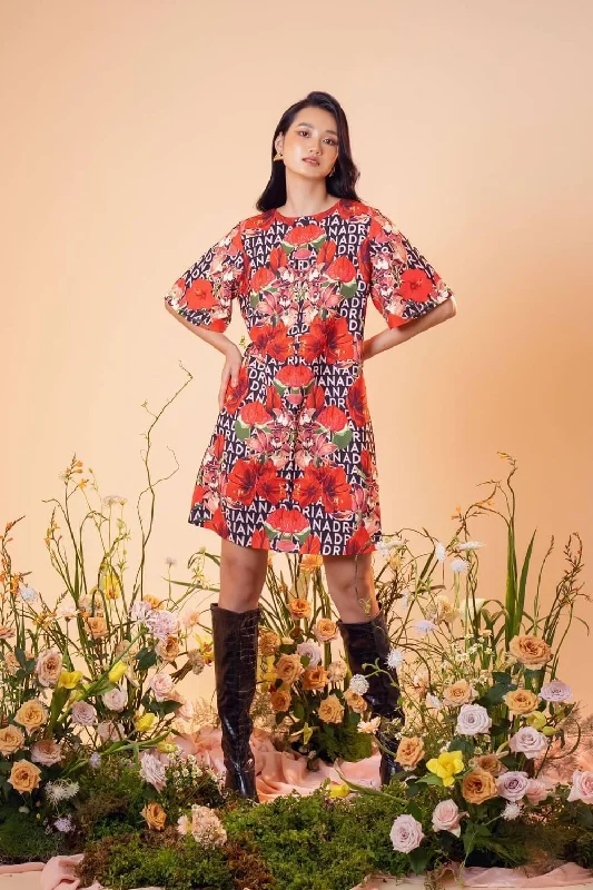 "Long sleeve dresses for women in cold weather"Leona Wide Sleeves Dress