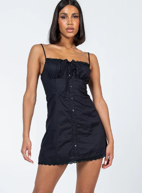 "Short dresses for women for a night out clubbing"Lilou Mini Dress Black
