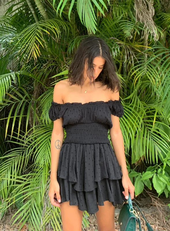 "Denim dresses for women for a casual and cool style"The Love Galore Romper Black