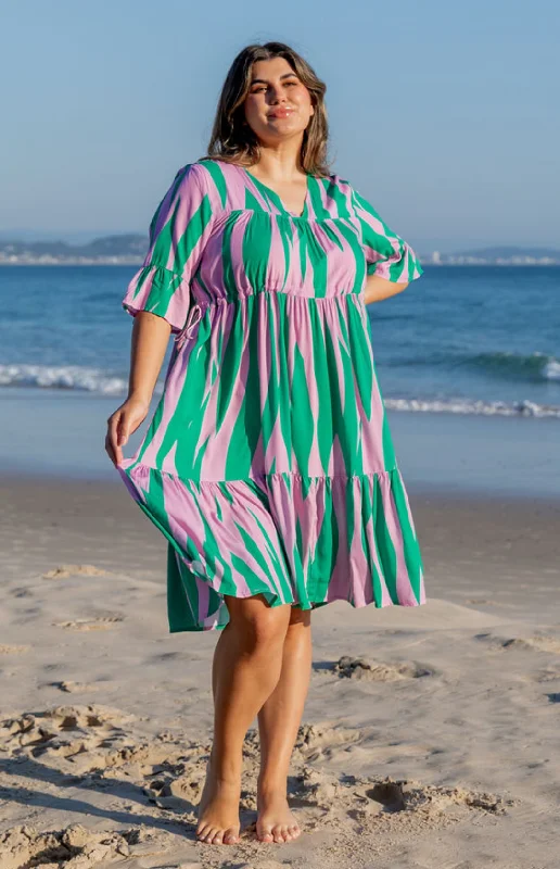 "Floral print dresses for women for a feminine look"Amelia Tiered Dress by Worthier