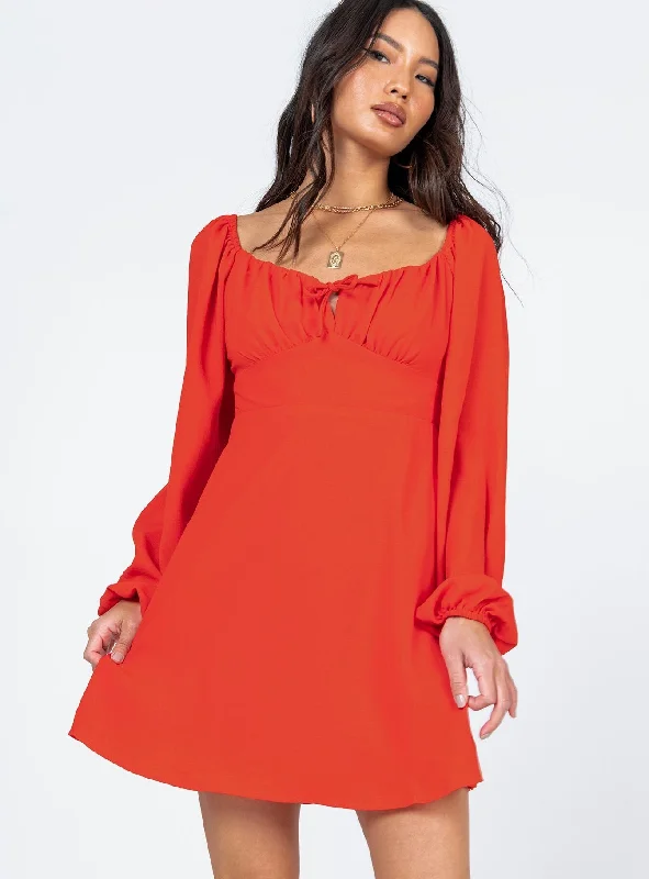 "Short dresses for women for a night out clubbing"Yolanda Mini Dress Red