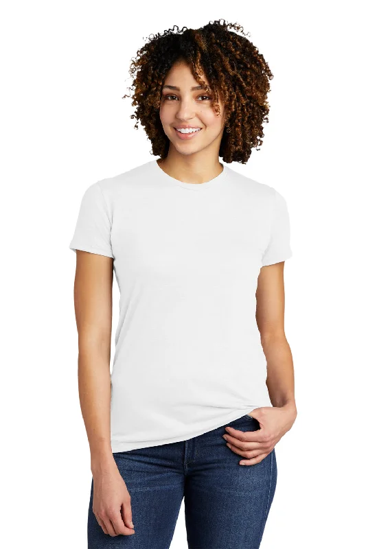 Color - blocked women's T - shirt for a bold statementAllmade Womens Short Sleeve Crewneck T-Shirt - Fairly White