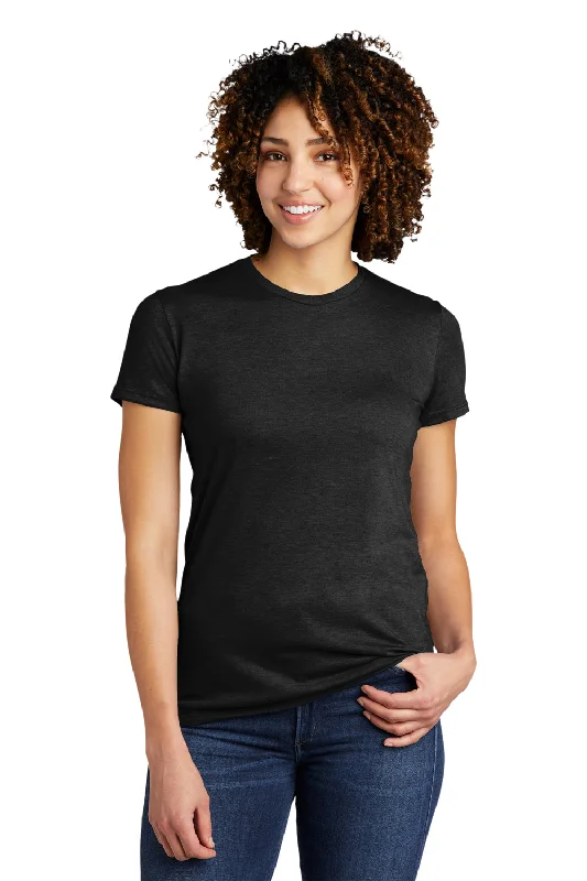 Women's T - shirt with a lace - detailed sleeveAllmade Womens Short Sleeve Crewneck T-Shirt - Space Black