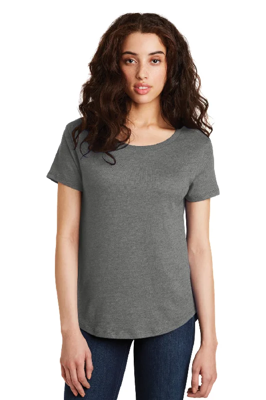Women's T - shirt with a cropped and boxy fitAlternative Womens Backstage Vintage Short Sleeve Crewneck T-Shirt - Vintage Coal Grey