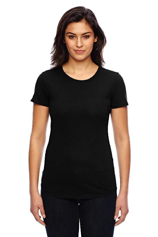 Women's turtleneck T - shirt for a sophisticated appearanceGildan Womens Short Sleeve Crewneck T-Shirt - Black - Closeout
