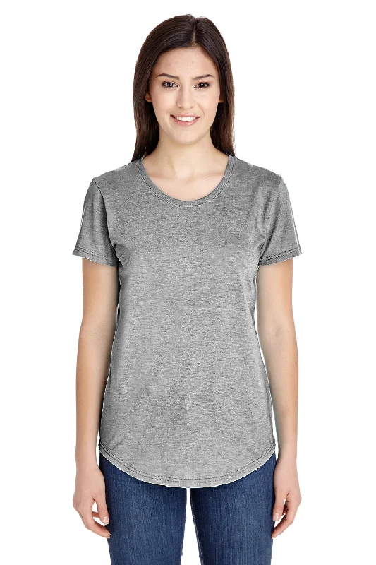 Women's off - the - shoulder T - shirt for a flirty lookGildan Womens Short Sleeve Crewneck T-Shirt - Heather Grey - Closeout