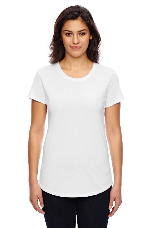 Longline women's T - shirt for a more covered - up styleGildan Womens Short Sleeve Crewneck T-Shirt - White - Closeout