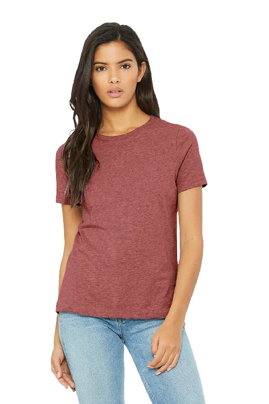 Printed women's T - shirt with a nautical - themed patternBella + Canvas Womens CVC Short Sleeve Crewneck T-Shirt - Heather Mauve