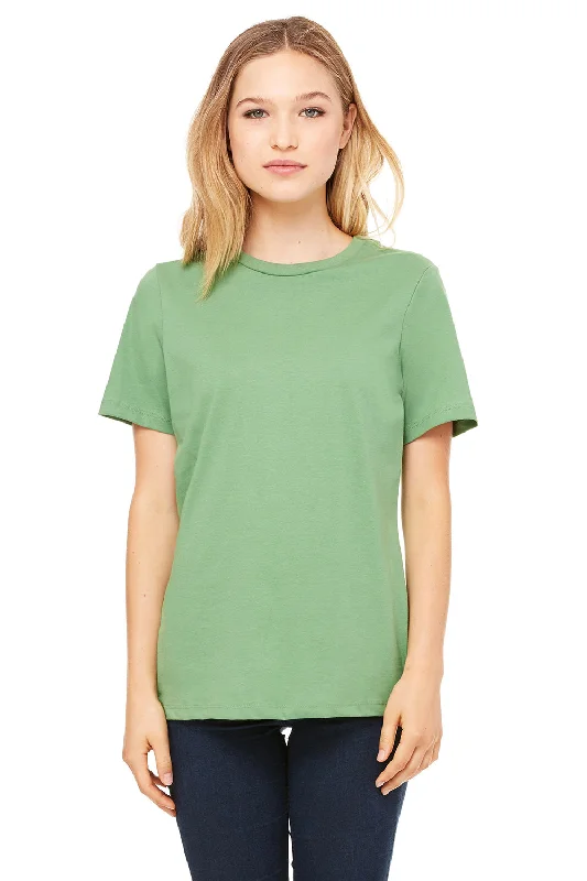 Sleeveless women's athletic T - shirt for workoutsBella + Canvas Womens Relaxed Jersey Short Sleeve Crewneck T-Shirt - Leaf Green Sleeveless women's athletic T - shirt for workoutsBella + Canvas Womens Relaxed Jersey Short Sleeve Crewneck T-Shirt - Leaf Green