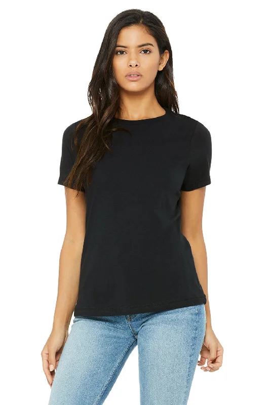 Long - sleeved women's T - shirt with a balloon - sleeve designBella + Canvas Womens Relaxed Jersey Short Sleeve Crewneck T-Shirt - Vintage Black