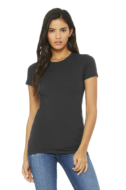 Chunky ribbed women's T - shirt for a textured lookBella + Canvas Womens The Favorite Short Sleeve Crewneck T-Shirt - Asphalt Grey