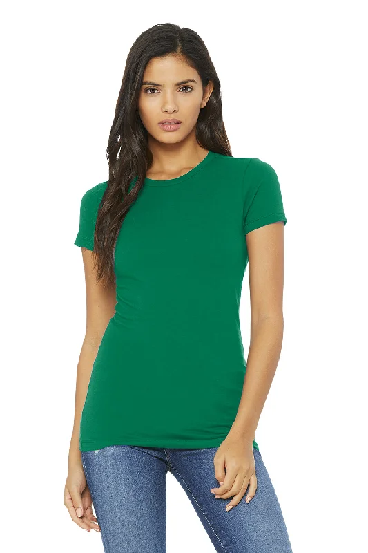 Plus size women's V - neck T - shirt for a flattering lookBella + Canvas Womens The Favorite Short Sleeve Crewneck T-Shirt - Kelly Green