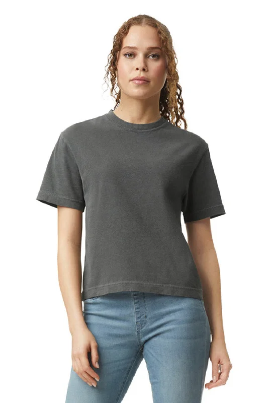 Tassel - trimmed women's T - shirt for a bohemian styleComfort Colors Womens Short Sleeve Crewneck T-Shirt - Pepper Grey