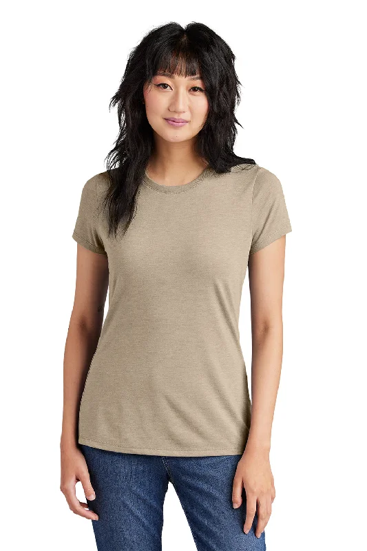 Tassel - trimmed women's T - shirt for a bohemian styleDistrict Womens Perfect Tri Short Sleeve Crewneck T-Shirt - Heather Desert Tan