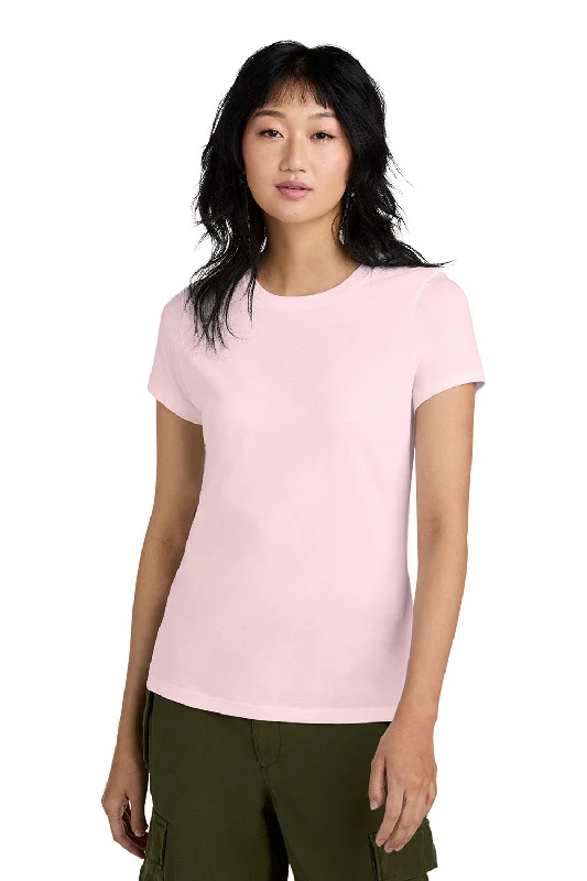 Floral - embroidered women's T - shirtDistrict Womens Perfect Weight Short Sleeve Crewneck T-Shirt - Carnation Pink