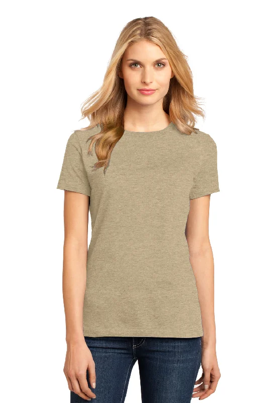 Long - sleeved women's T - shirt with a balloon - sleeve designDistrict Womens Perfect Weight Short Sleeve Crewneck T-Shirt - Heather Latte