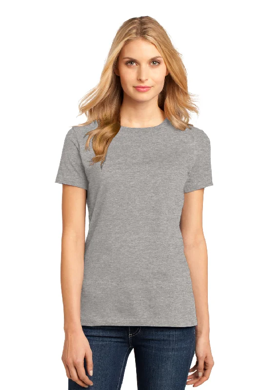 Printed women's T - shirt with animal printsDistrict Womens Perfect Weight Short Sleeve Crewneck T-Shirt - Heather Steel Grey