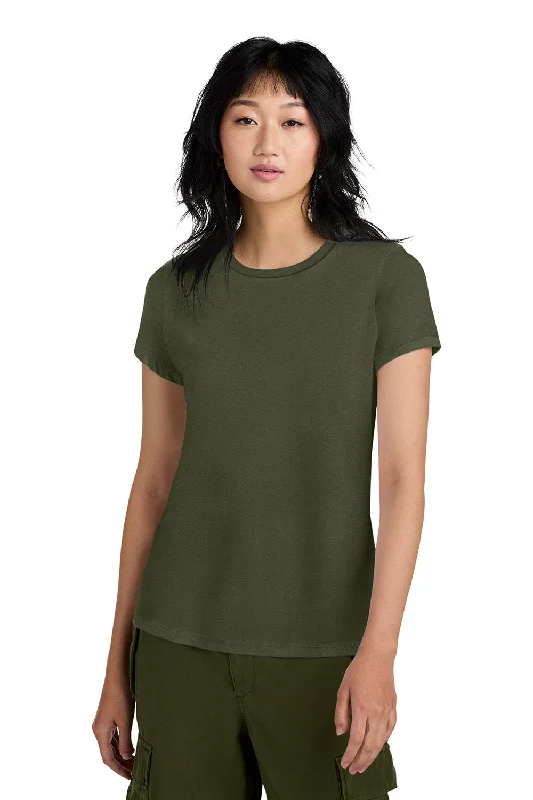 Fitted women's T - shirt to show off curvesDistrict Womens Perfect Weight Short Sleeve Crewneck T-Shirt - Military Green