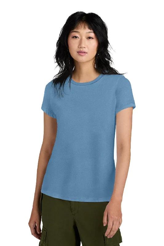 Women's T - shirt with a burnout patternDistrict Womens Perfect Weight Short Sleeve Crewneck T-Shirt - Tundra Blue